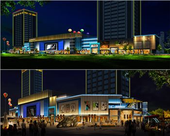 樓體亮化-正上新世界商業樓亮化工程